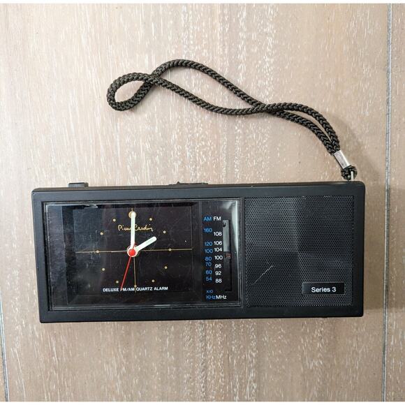 Vintage Pierre Cardin Series 3 Am/Fm‎ Portable Clock Radio Rare Model - Picture 1 of 5
